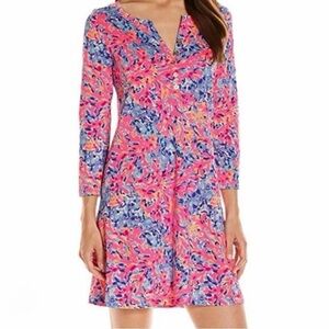 NWT Lilly Pulitzer Banyan Dress in Coco Coral Crab XS